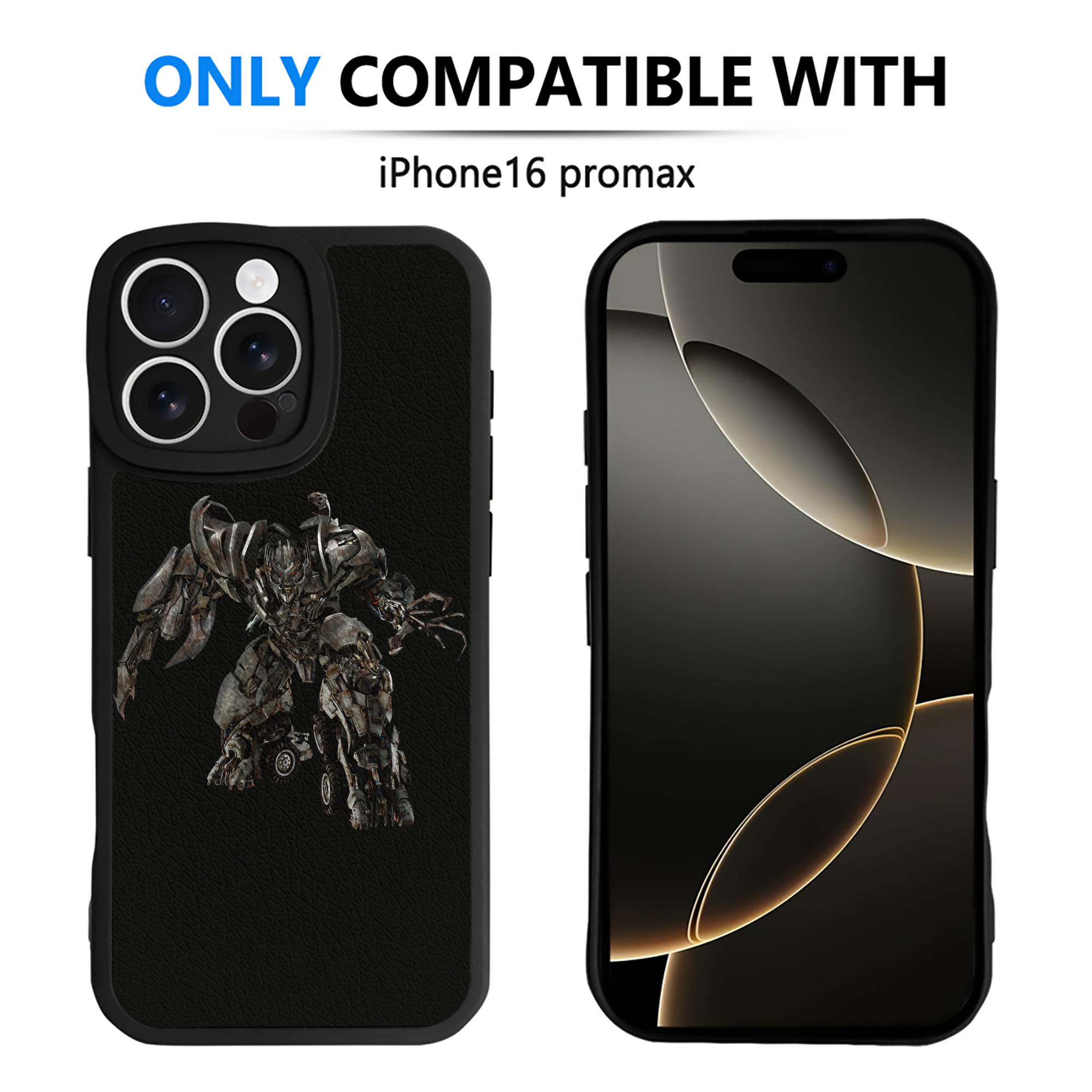 （画像用） Transformers トランスフォーマー 【iPhone 16シリーズ対応】シリコンスマホケース（レザー調） 材質：シリコン